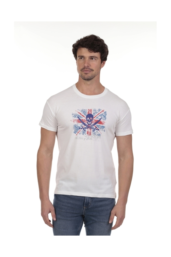 Camiseta England Hombre The Time Of Bocha QV1C03 Blanco