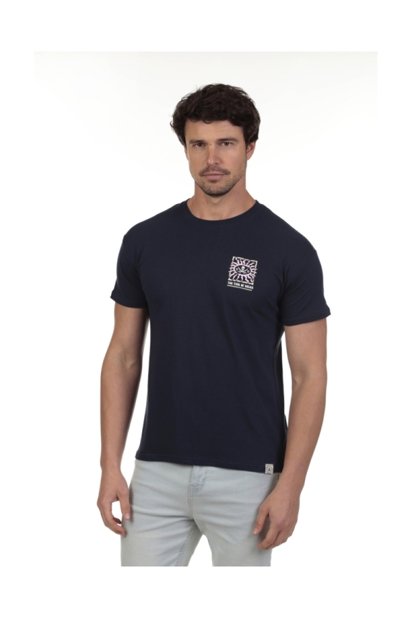Camiseta Sun Hombre The Time Of Bocha QV1C08 Marino