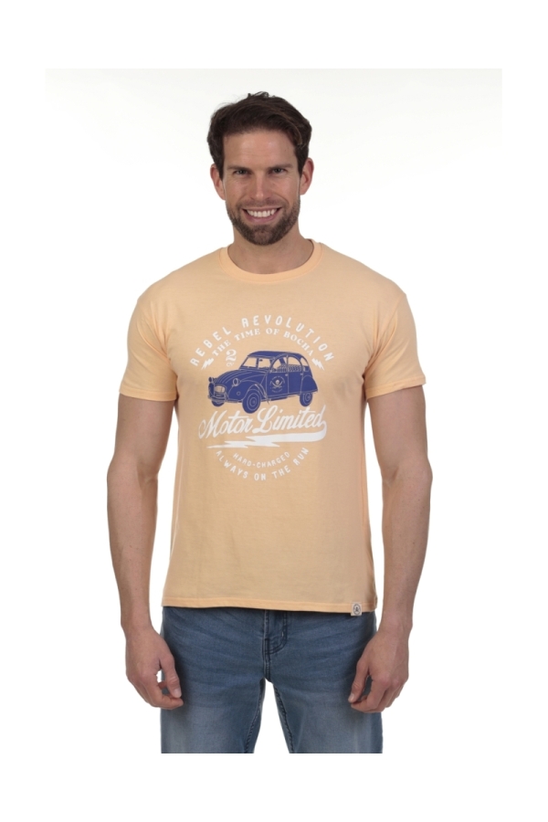 Camiseta 2Cv Hombre The Time Of Bocha QV1C09 Apricot