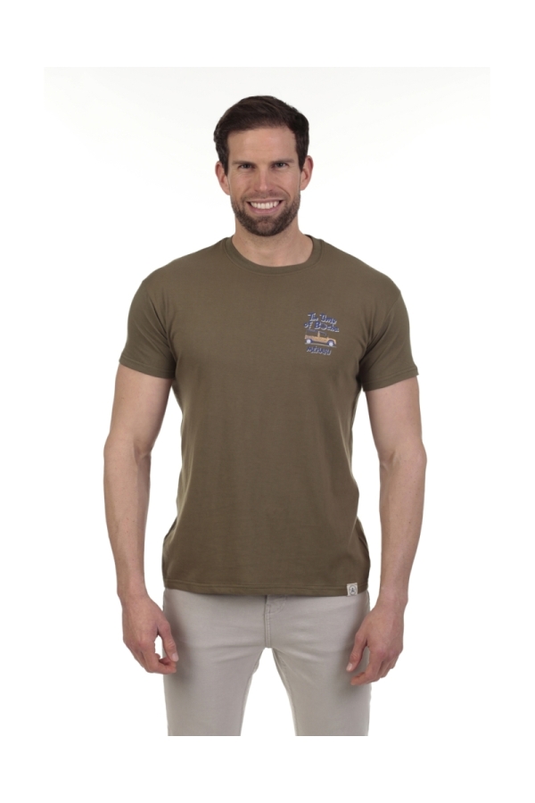 Camiseta Mehari Hombre The Time Of Bocha QV1C10 Kaki