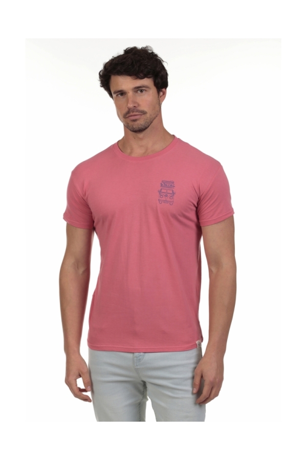 Camiseta Van Hombre The Time Of Bocha QV1C13 Coral