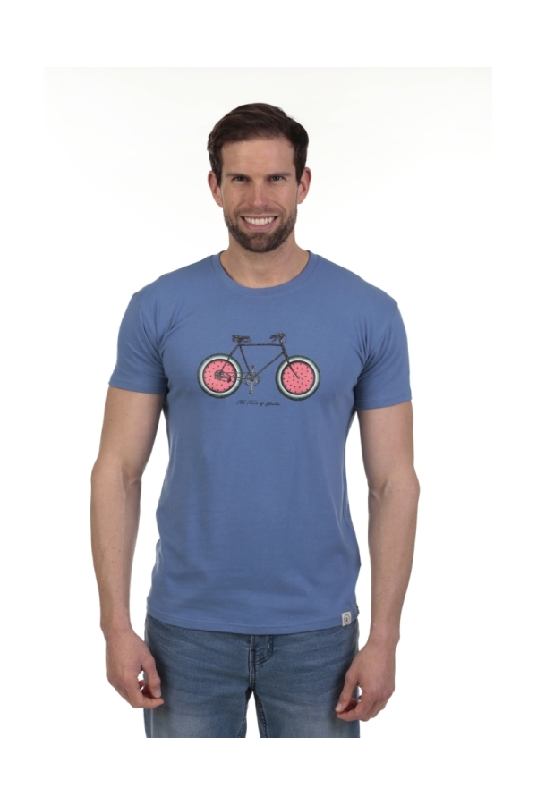Camiseta Fresh Hombre The Time Of Bocha QV1C15 Azul.Jea