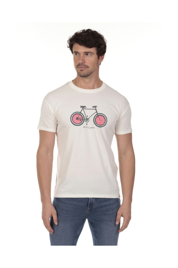 Camiseta Fresh Hombre The Time Of Bocha QV1C15 Bl.Vinta