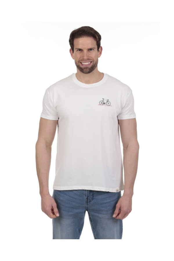Camiseta Bicy Hombre The Time Of Bocha QV1C16 Blanco