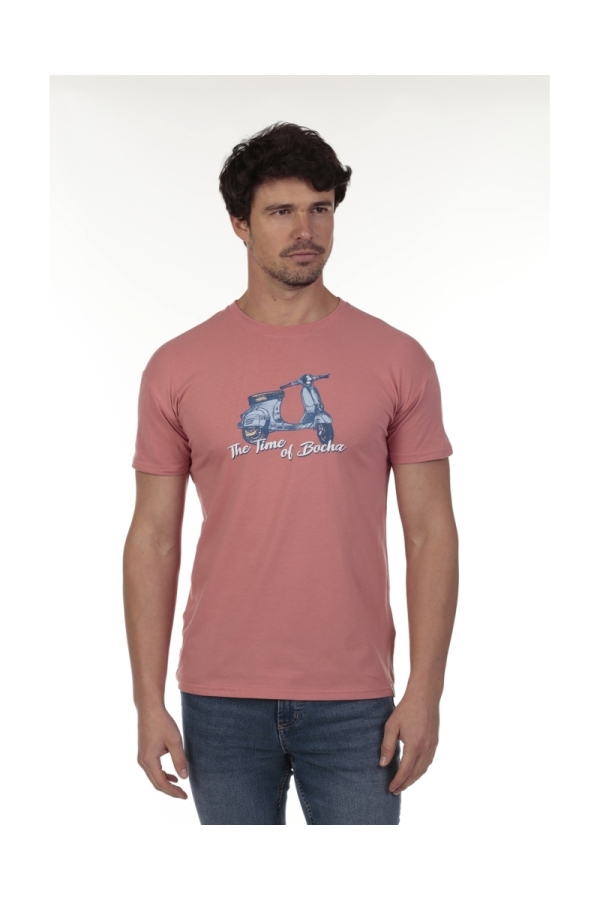 Camista Moto Hombre The Time Of Bocha QV1C20 Rosa