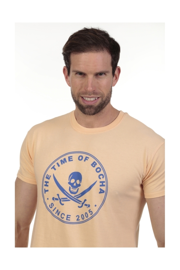 Camiseta Pirata Hombre The Time Of Bocha QV1C40 Apricot