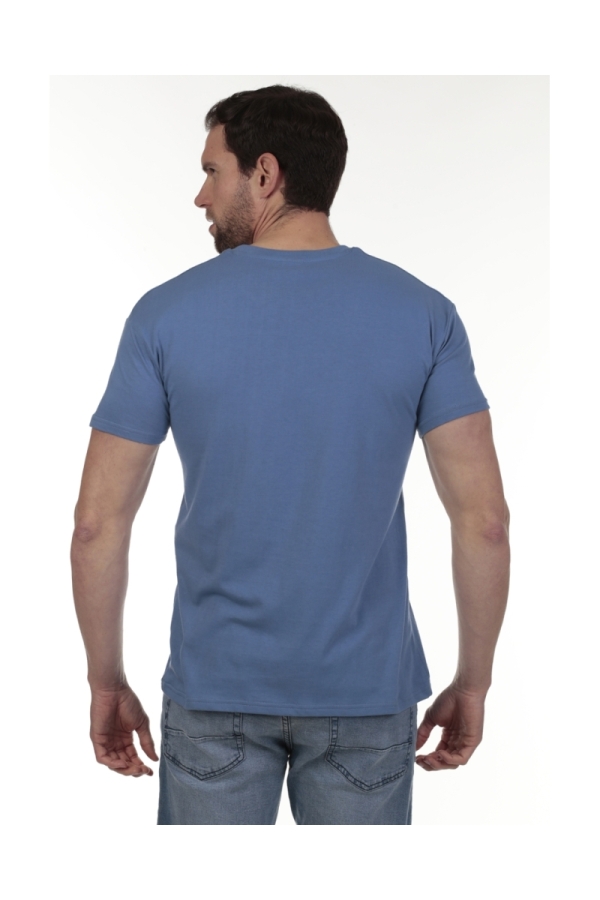 Camiseta Pirata Hombre The Time Of Bocha QV1C40 Azul.Jea
