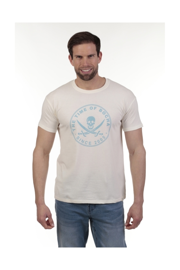 Camiseta Pirata Hombre The Time Of Bocha QV1C40 Bl.Vinta