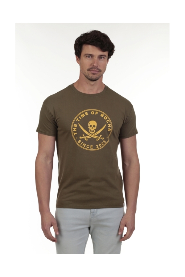 Camiseta Pirata Hombre The Time Of Bocha QV1C40 Kaki