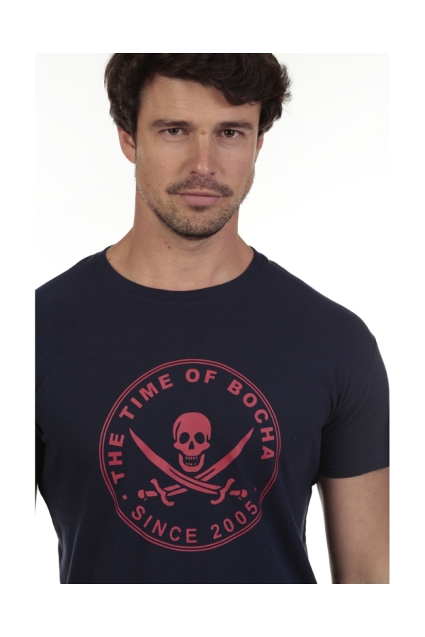 Camiseta Pirata Hombre The Time Of Bocha QV1C40 Marino