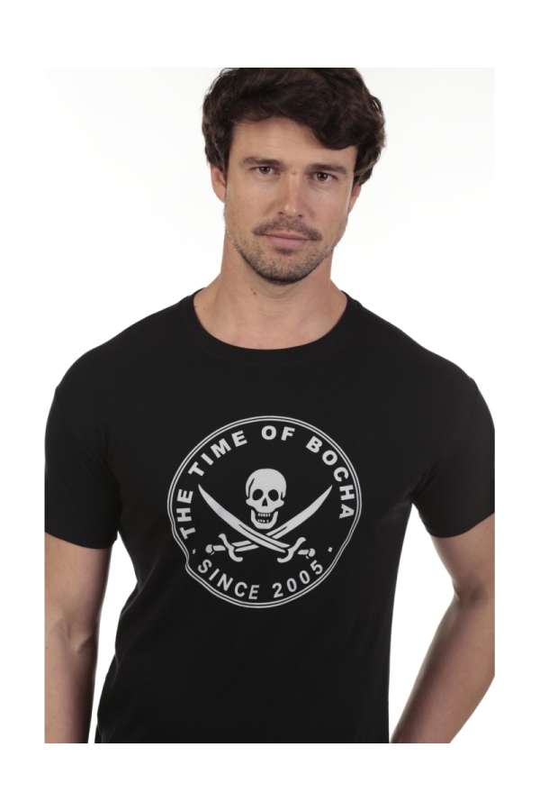 Camiseta Pirata Hombre The Time Of Bocha QV1C40 Negro