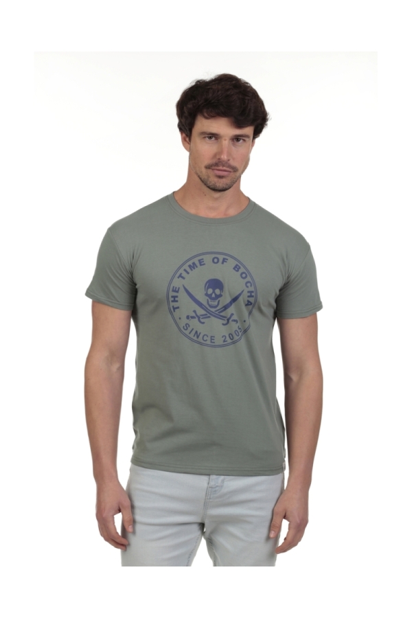Camiseta Pirata Hombre The Time Of Bocha QV1C40 Verde