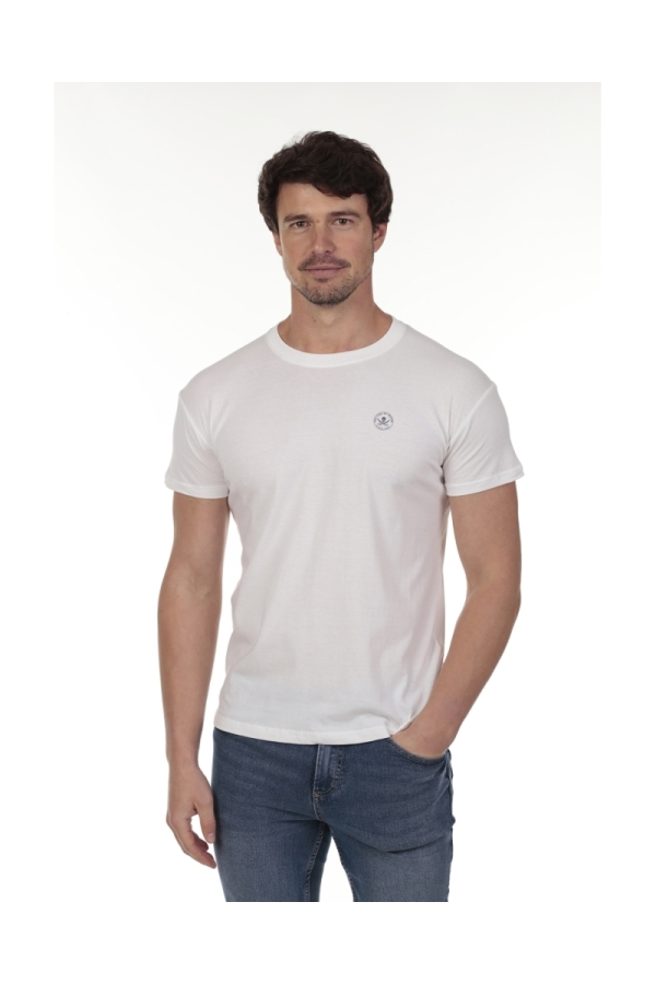 Camiseta Mark Hombre The Time Of Bocha QV1C41 Blanco