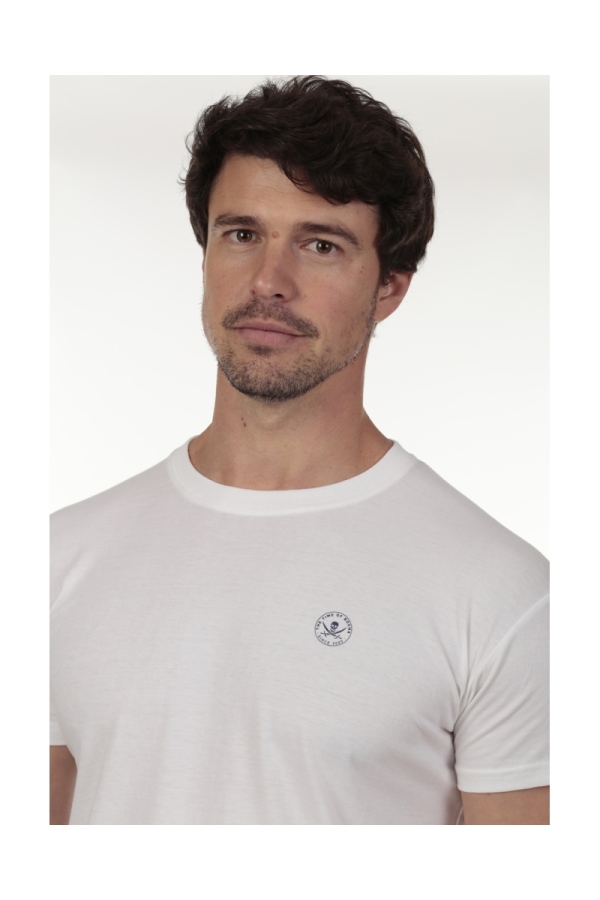 Camiseta Mark Hombre The Time Of Bocha QV1C41 Blanco