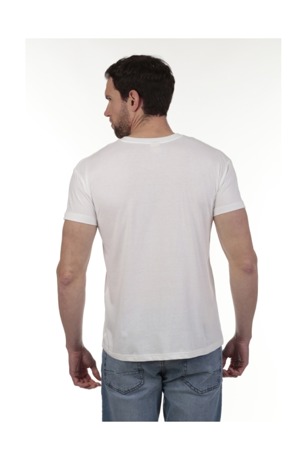 Camiseta Bolsillo Hombre The Time Of Bocha QV1C42 Blanco