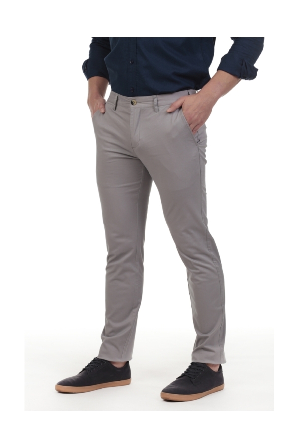 Pantalon Chino Hombre The Time Of Bocha QV1PCHINO Gris
