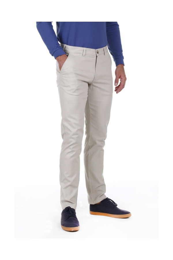 Pantalon Chino Hombre The Time Of Bocha QV1PCHINO Natural