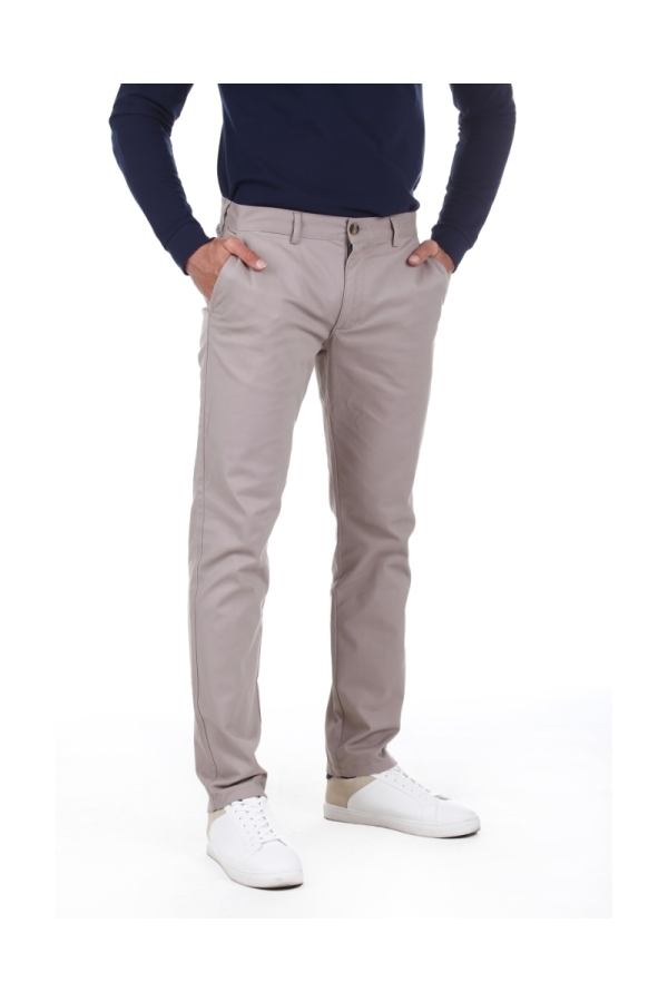 Pantalon Chino Hombre The Time Of Bocha QV1PCHINO Ceniza