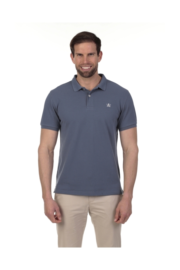 Polo Basico Hombre The Time Of Bocha QV1PBASICO Azul.Mir