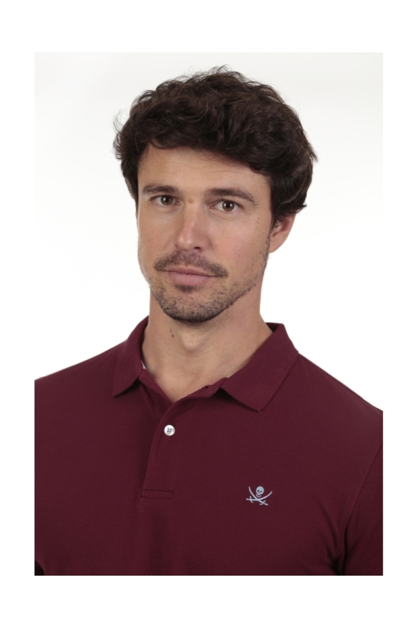 Polo Basico Hombre The Time Of Bocha QV1PBASICO Burdeos