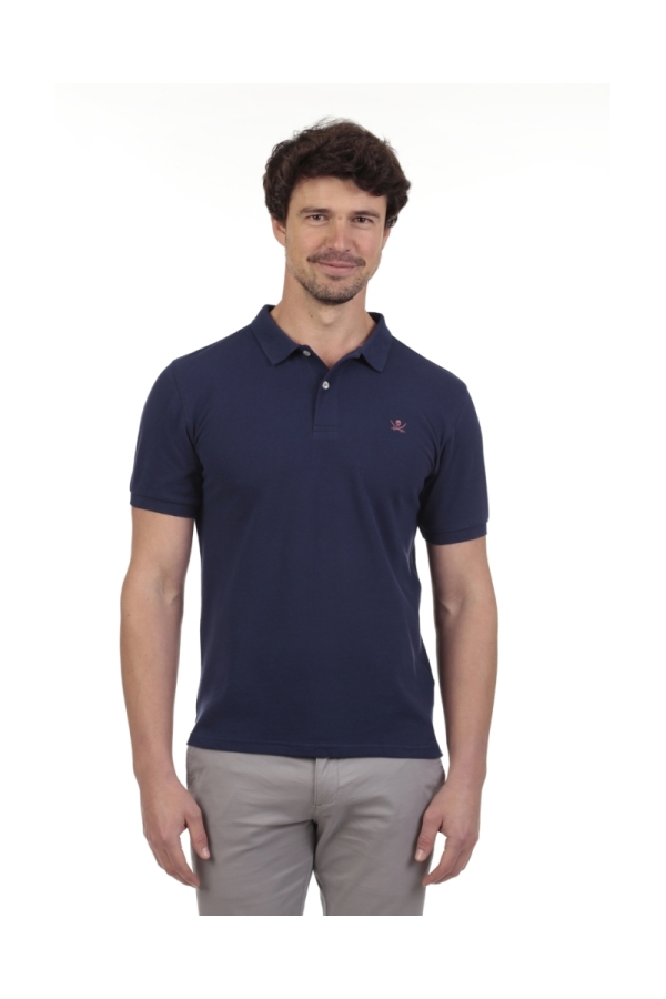 Polo Basico Hombre The Time Of Bocha QV1PBASICO Denim
