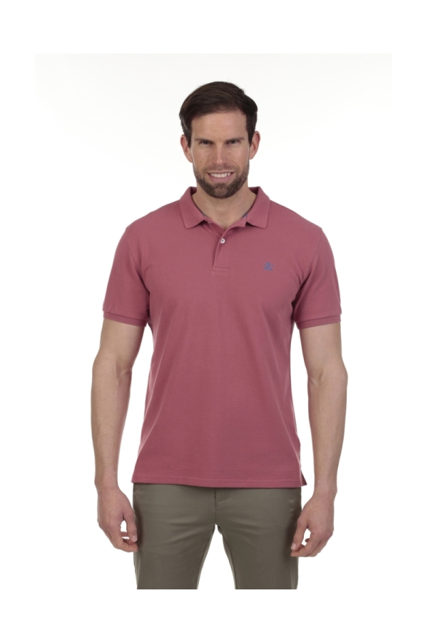 Polo Basico Hombre The Time Of Bocha QV1PBASICO Garnet