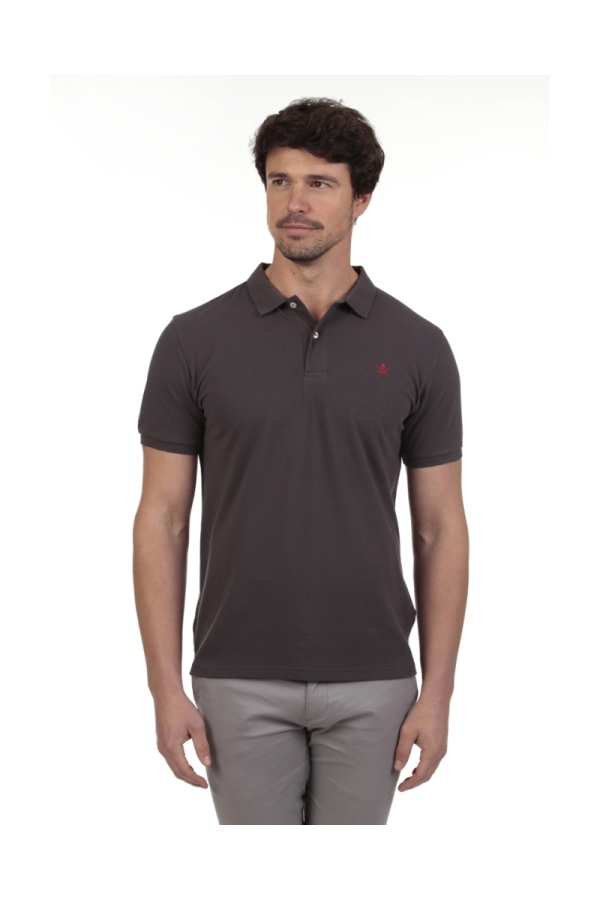 Polo Basico Hombre The Time Of Bocha QV1PBASICO Gris.Sol