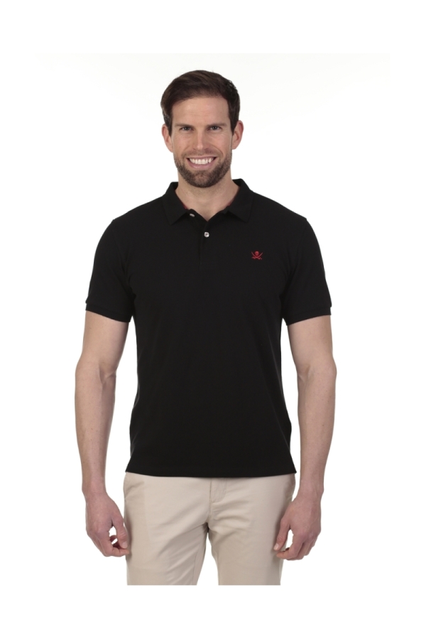Polo Basico Hombre The Time Of Bocha QV1PBASICO Negro