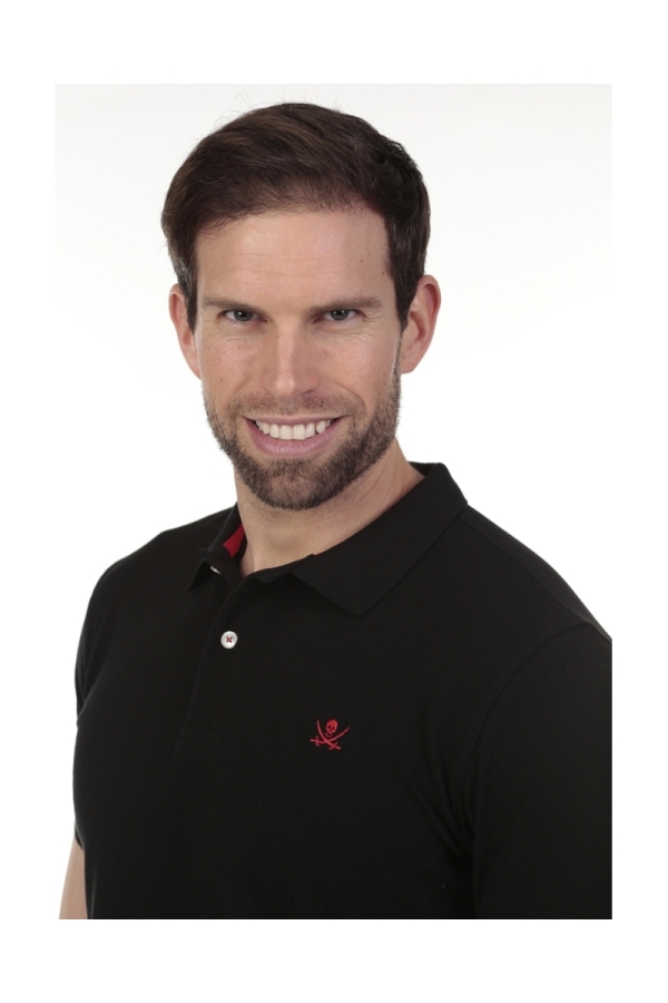 Polo Basico Hombre The Time Of Bocha QV1PBASICO Negro