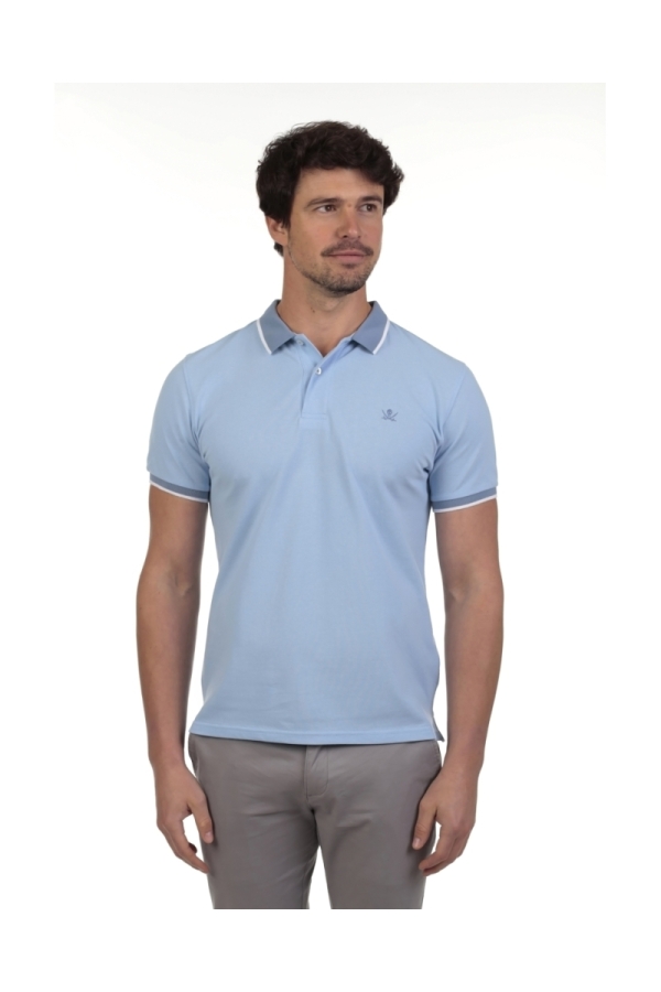 Polo Combi Hombre The Time Of Bocha QV1PCOMBI Celeste