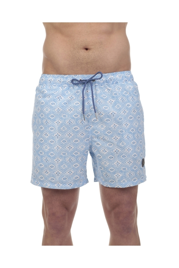 Bañador Rombo Hombre The Time Of Bocha QV1SP03 Celeste