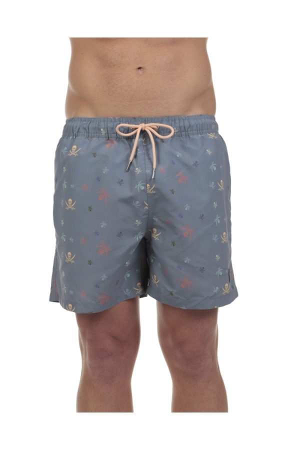 Bañador Calavera Hombre The Time Of Bocha QV1SP08 Marino