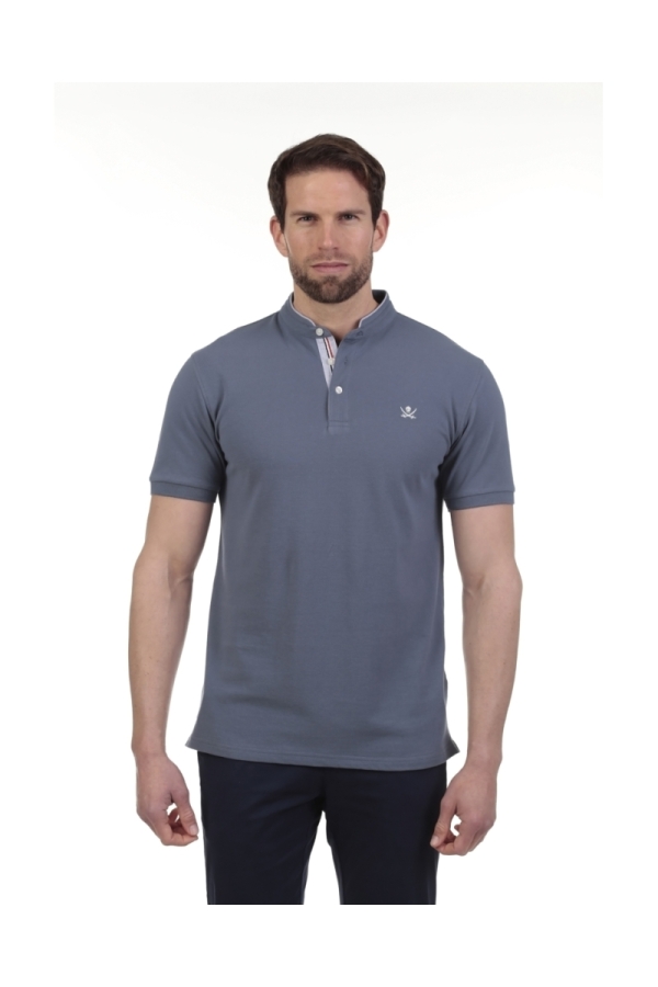 Polo Mao Hombre The Time Of Bocha QV1PMAO Azul.Mir