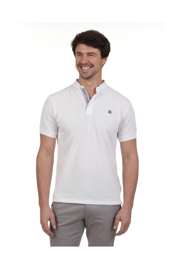 Polo Mao Hombre The Time Of Bocha QV1PMAO Blanco
