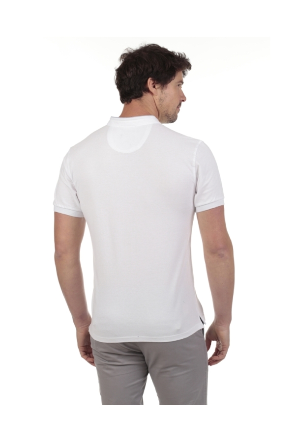 Polo Mao Hombre The Time Of Bocha QV1PMAO Blanco