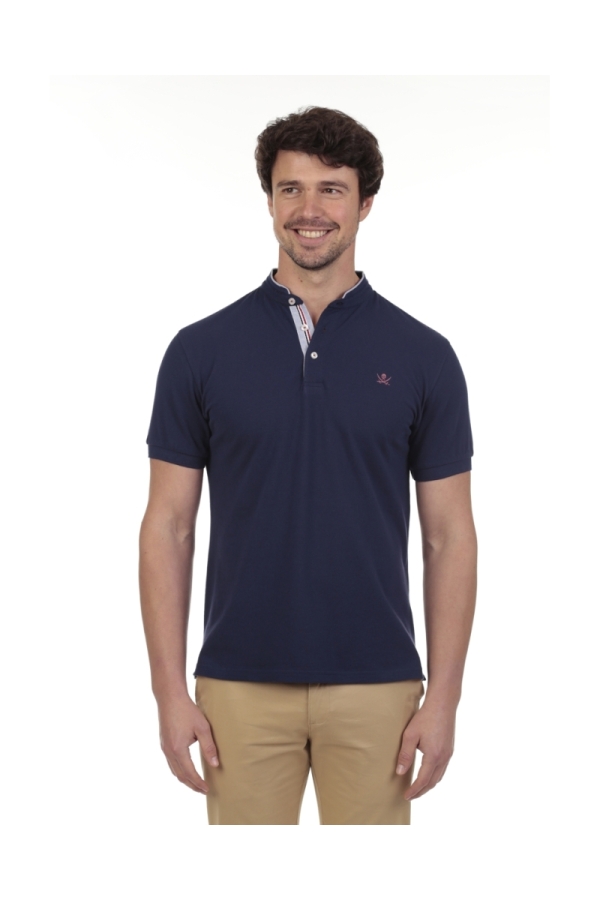 Polo Mao Hombre The Time Of Bocha QV1PMAO Denim