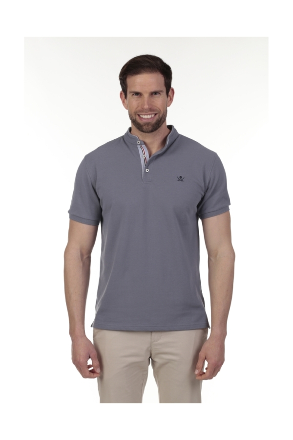 Polo Mao Hombre The Time Of Bocha QV1PMAO Gris