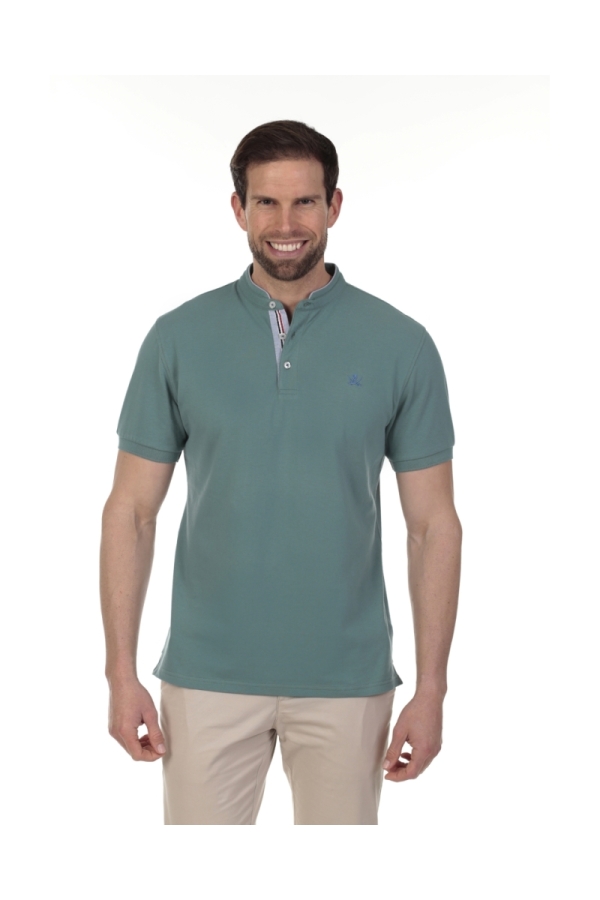 Polo Mao Hombre The Time Of Bocha QV1PMAO Menta