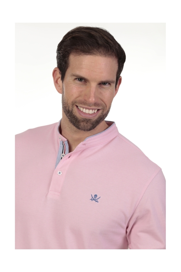 Polo Mao Hombre The Time Of Bocha QV1PMAO Rosa