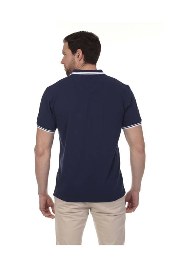 Polo Pirata Hombre The Time Of Bocha QV1PSTRIP Denim