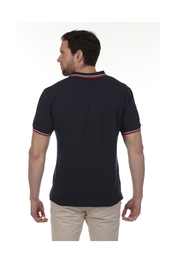 Polo Pirata Hombre The Time Of Bocha QV1PSTRIP Marino