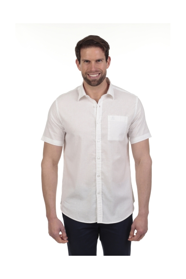 Camisa Lino Manga Corta Hombre The Time Of Bocha QV1CCORTA 801