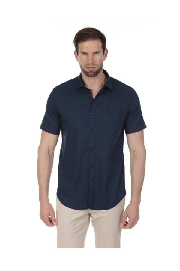 Camisa Lino Manga Corta Hombre The Time Of Bocha QV1CCORTA 802