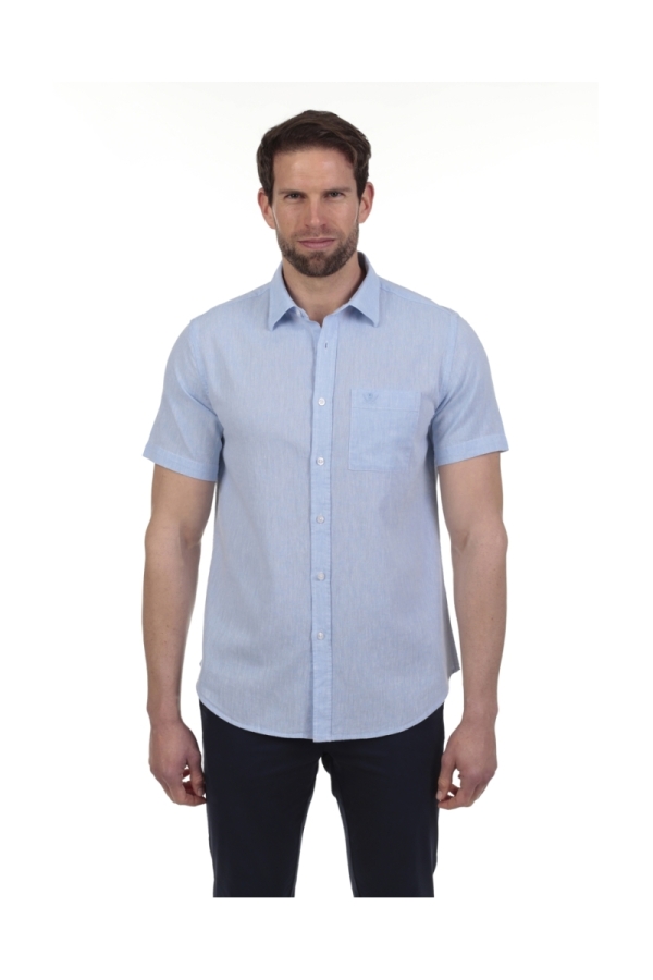 Camisa Lino Manga Corta Hombre The Time Of Bocha QV1CCORTA 803