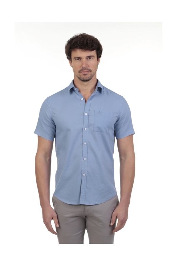 Camisa Lino Manga Corta Hombre The Time Of Bocha QV1CCORTA 805