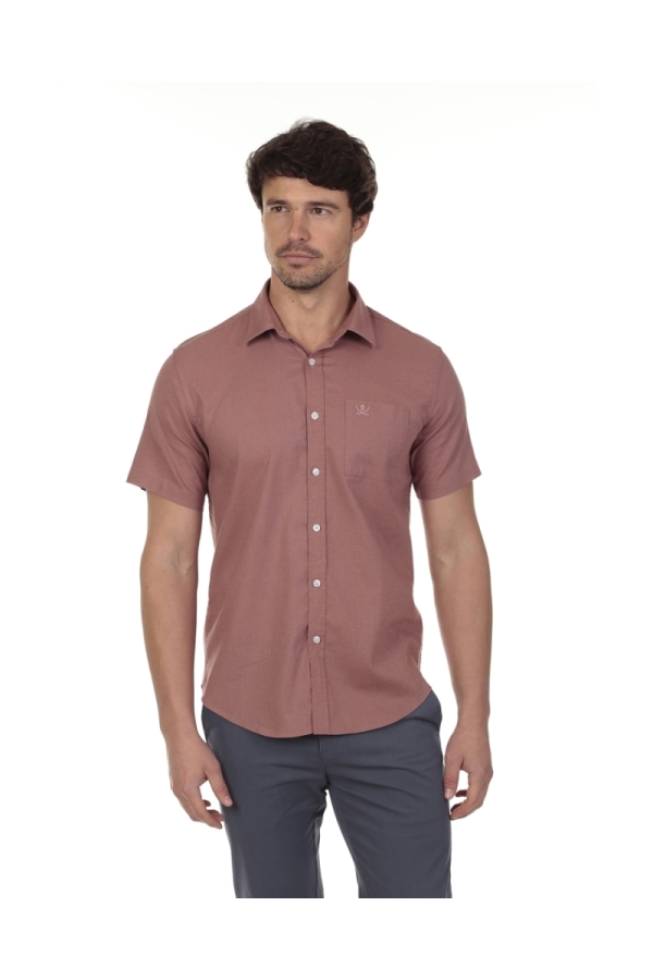 Camisa Lino Manga Corta Hombre The Time Of Bocha QV1CCORTA 806