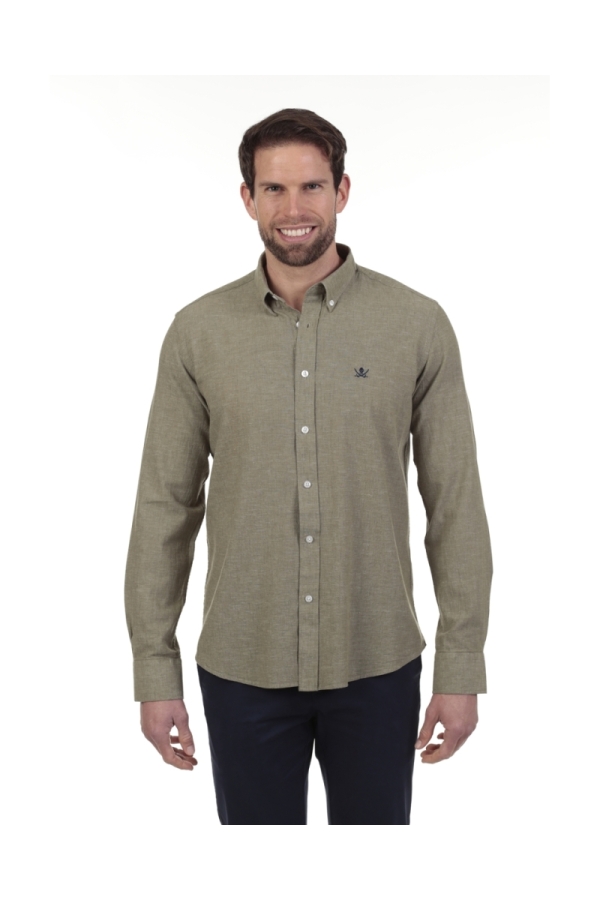 Camisa Lino Hombre The Time Of Bocha QV1LINO 409