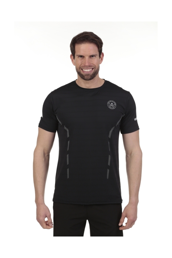 Camiseta Padel Hombre The Time Of Bocha QV1CPADEL Negro