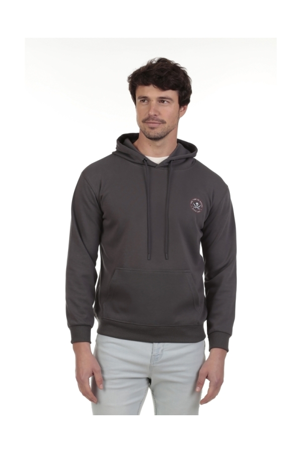 Sudadera Canguro Hombre The Time Of Bocha QV1SCANGU Antracit
