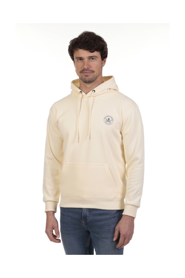 Sudadera Canguro Hombre The Time Of Bocha QV1SCANGU Beig